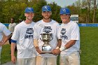 Baseball vs Babson  Wheaton College Baseball players celebrate their victory over Babson to win the NEWMAC Championship for the third year in a row. - (Photo by Keith Nordstrom) : Wheaton, baseball, NEWMAC